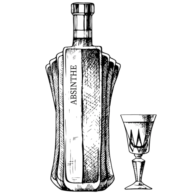 Absinthe or Anise Licorice Liqueur